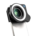 Objectif Macro APEXEL 10-20X pour iPhone et téléphones Android Kit d'objectif Photo HD avec Pince Universelle et lumière d'appoint Capturez des Gros Plans de Natures mortes, Insectes, Plantes, Bijoux