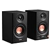 Edifier MR3 Powered Studio Monitor Speakers, Hi-Res Audio Certified Bluetooth V5.4 Active Bookshelf Loudspeakers, 2.0 Computer Speaker with Headphone Output RCA AUX Balanced TRS Input - Black (Pair)