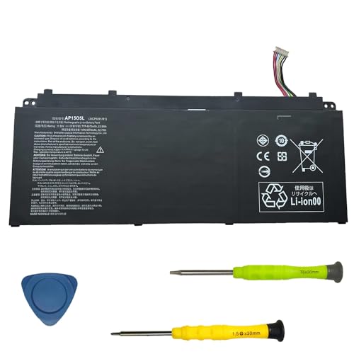 SUNNEAR AP15O5L Acer Laptop Battery Replacement for Acer Chromebook R13 CB5-312T Aspire S13 S5-371 Acer Swift 5 SF514-51 SF515-51T Predator Triton 700 PT715-51 Spin 5 SP513-52N SP513-52NP AP1505L