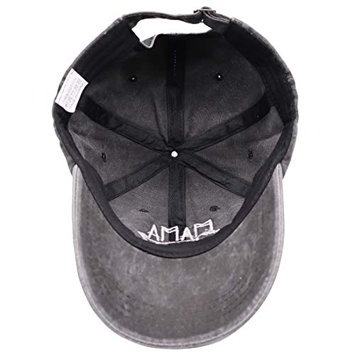 Image of KKMKSHHG Unisex Mama Bear Denim Hat Adjustable Washed Dyed Cotton Dad Baseball Caps