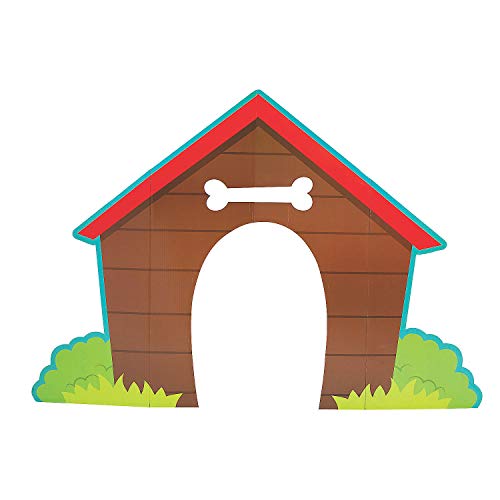 Doghouse Cardboard Stand-Up - Pet and Dog Party Decor - Over 3 Feet Tall