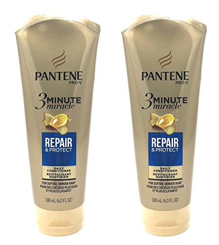 Pantene 3 Minute Miracle Deep Conditioner Repair Protect 6 Oz Pack of 2