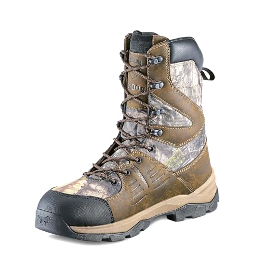 Irish Setter, Terrain, Men’s, 10', Waterproof, Insulated 1200g, Hunting Boot, Mossy Oak Country Dna/Brown, 10.5 D (Medium)