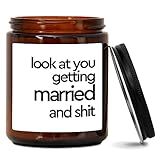 Scented Candle, Look at You Getting Married Candles Gifts for Women, Sister, Besties, BFF, Soy Candl