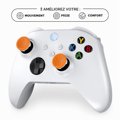 KontrolFreek Omni Grips pour Manette Xbox | 2X Capuchons de Joystick Low-Rise pour Xbox Series X|S & Xbox One | Grip Amélioré pour Tous Genres | Orange