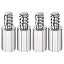 Gallipower Arcade Game Joystick Extender,15mm/0.6in Shaft Extenders Kit,Stainless Steel Classic Game Machine DIY Parts Accessories4Pcs