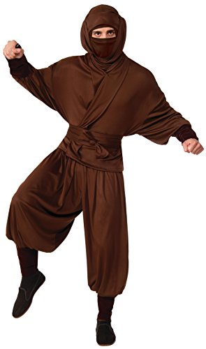 Forum Novelties Men's Ninja Warrior Costume, Brown, One Size
