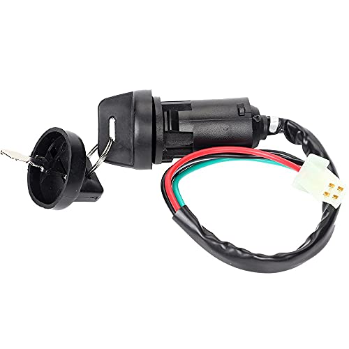image for DKIIGAME Ignition Key Switch with Cap for 50cc 70cc 90cc 110cc 125cc 1