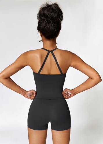 Two Piece Workout Sets For Women Tank Top Matching High Waist Booty Lifting Shorts Gym Yoga Active Wear Outfits - Image 3