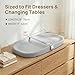 Papablic Wipeable Baby Changing Pad with Removable Safety Strap, Easy to Clean & Non-Slip Waterproof, Changing Pad for Dresser,Bed