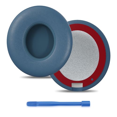 Repuestos para auriculares Beats Solo 3/2, almohadillas suaves y resistentes al sudor de PU proteico con espuma viscoelástica que reduce ruido (Azul) miniatura 7