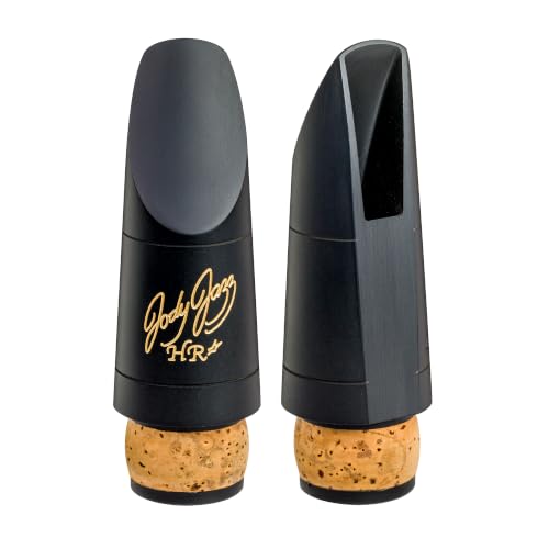 HR* Clarinet 10 Saxophone Mouthpiece, Premium Authentic Hard Rubber, Black | Free Blowing Feel, Warm...