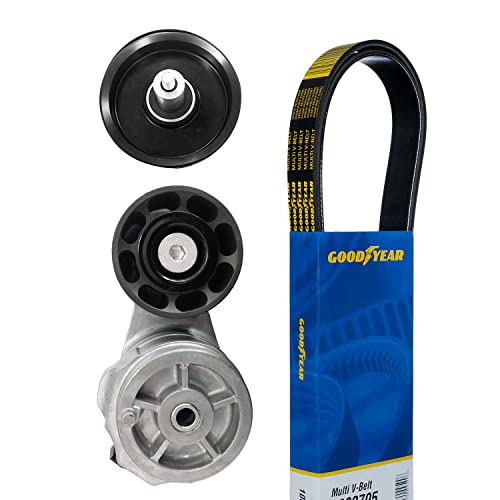 Goodyear Replacement Belts And Hoses 3164 Serpentine Belt Drive Component Kit, Gray #TOP5
