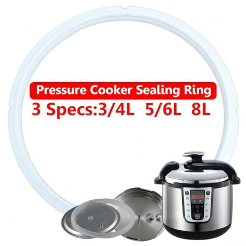 Repuesto Junta de Goma de Silicona FABULETTA para Ollas de Presión Eléctricas – Resistente al Calor, Compatible con Modelos de 2.5L/3L/4L/5L/6L/7L/8L (7/8L) miniatura 3