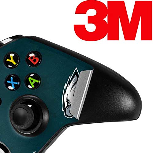 Skinit Decal Gaming Skin Compatible with Xbox One X Controller - Officially Licensed NFL Philadelphia Eagles Distressed Design