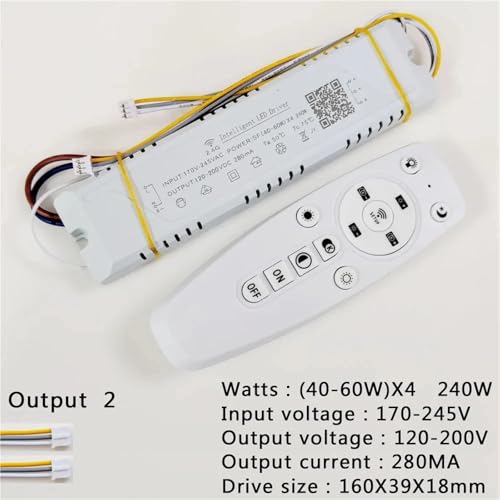 Chandelier LED bicolore sans scintillement grâce au driver 240W connecté - 2