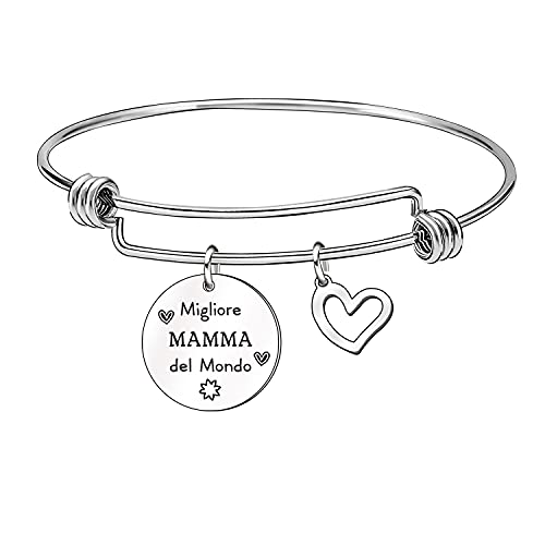 LKJHGF Día de la Madre Regalo Madre Pulsera Mamá Pulsera Pulsera Mujer Regalo Día de la Madre Pulsera Madre Regalo Mamá Regalo Mamá Cumpleaños Regalo Aniversario Mamá, S, Acero inoxidable Metal