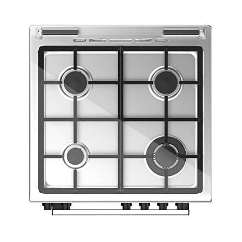 Taurus Cocina mixta independiente | acero inox | cocción gas/horno eléctrico | 4 quemadores | horno 60L | temporizador digital | cristal doble | termostato | 63x60x85.5cm - imagen 3