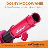 maXpeedingrods Podwozie gwintowane do samochodu, regulacja twardości, kolor czerwony