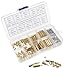 HVAZI 160PCS M2.5 Brass Spacer Standoff/Stainless Steel Screw/Nut Assortment Kit,Male-Female