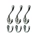 Richelieu Hardware 60643CR Set of 6-Utility Set, Metal, Chrome Hook