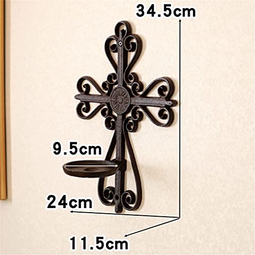 Haiqings Large Retro Wall Candle Holders Metal Candlestick Vintage Iron Tea Light Holder Garden Courtyard Home Decor Gift Wenfeng1991 #TOP3