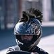SHERCHPRY Helm-hahnenkamm-Ornament Helm Irokesenfalke Helm-irokesen-perücke Fahrradhelm Irokesenschnitt Helm Irokesen-Aufkleber Motorradhelm-falken Helmdekoration Ski Celosia Chemische Faser