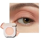 KYDA Peach Matte Single Eyeshadow, Warm Peach Eyeshadow for Eyes and Cheeks, Ultra-fine Lightweight, Crease-proof High Pigmented Formula, Korean Mini Eyes Makeup, Autumn Apricot