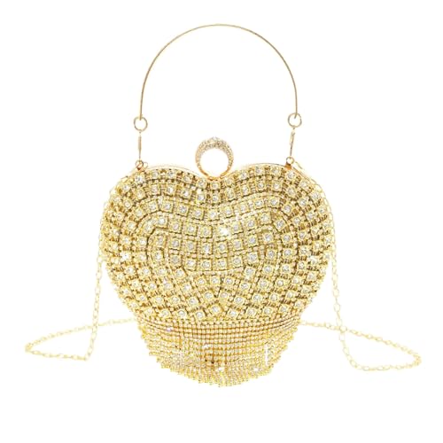 Sac de soirée cœur étincelant, le compagnon romantique de vos nuits magiques