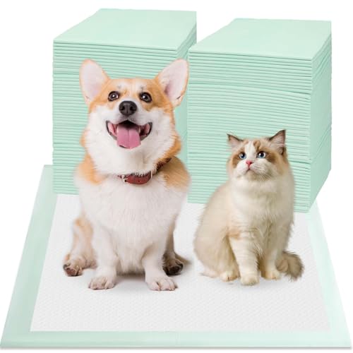 80PCS Pet Training and Puppy Pads - 24x24 Disposable Waterproof Puppy Pee Pads - Maximum Absorption and Protection