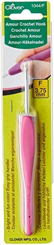 Clover CL1050 Amour Crochet Hook: 2.0mm, Metal, 2mm, Green