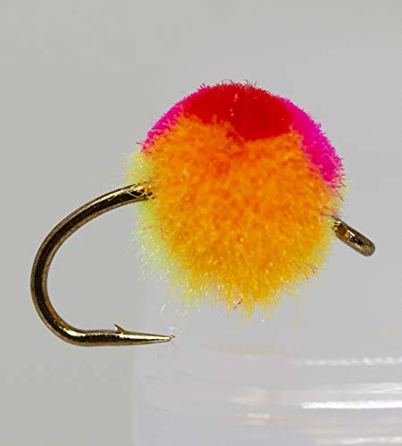 12 Glow Bug Fly/Egg Steelhead Fly Lure Assotment For Trout Fly Fishing Flies #TOP3