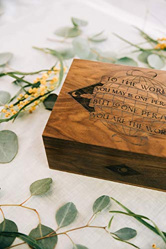 You Are The World Wood Keepsake Box [Personalized Custom Gifts, Anniversary, Wedding, Baby, Memory] #TOP3
