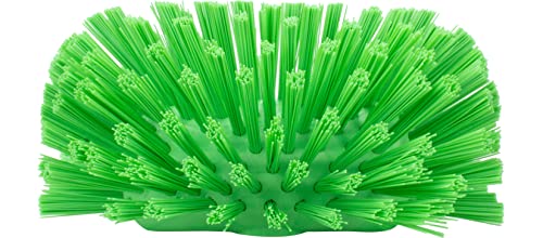 SPARTA Tank and Kettle Scrub Brush Heavy-Duty Tile Brush, Color-Coded and Handle Compatible (Sold Separately) for Optimal Access In Spacious Containers, Plastic, 5.25 X 7.5 Inches, Lime