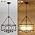SLBWQ 4-Light Farmhouse Chandelier, Rustic Faux Wood Chandeliers Dining Room Light Fixture, Round Pendant Light, Hanging Kitchen Island Light for Living Room, Entryway, Foyer-Black & Wood Grain