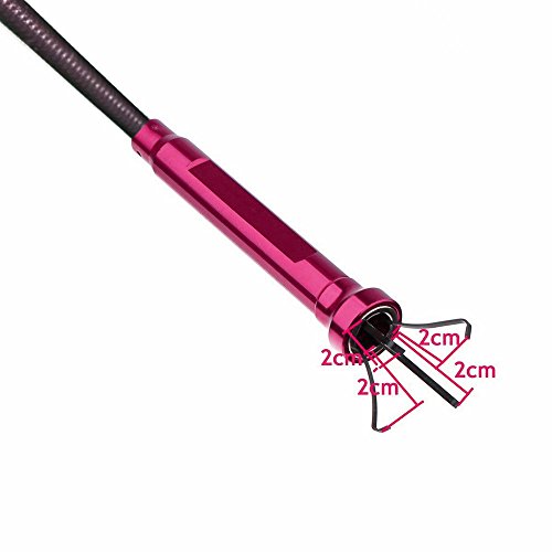 Flexible Claw Pickup Tool with Magnet , 2-in-1 Magnetic Pickup Tool, 4-Finger Claw, Rustless Spring,Claw-type magnetic pick-up tool , for garbage pick up.(Red)