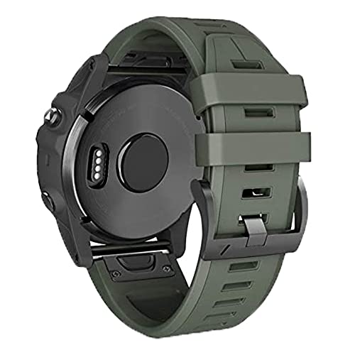 Correa de reloj Fenix 5 5X Plus con herrajes de acero y silicona premium 5