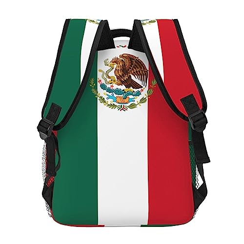 Mexico Mexican Flag Backpacks Cute Laptop Bookbag Computer Bag Hiking Travel Daypack for Women Men4