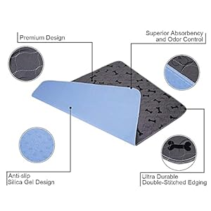  Washable-Dog-Pee-Pads-with-Free-Grooming-GlovesNon-Slip-Dog-Mats-with-Great-Urine-AbsorptionReusable-Puppy-Pee-Pads-for-WhelpingPottyTrainingPlaypen