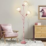 Flower Standing Lamp for Bedroom, Cute Corner Floor Lamp...