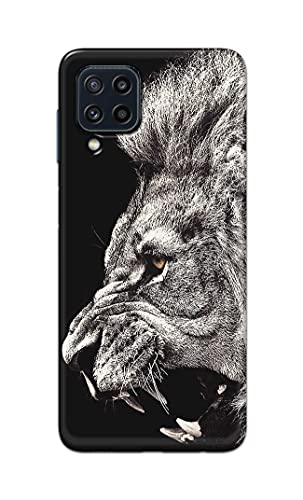 Image of Roaring Lion Hard Back Case Cover for Samsung Galaxy M32 (4G) / Samsung F22 (4G) / Samsung M22 (4G) Back Cover -(J5) VNS2225
