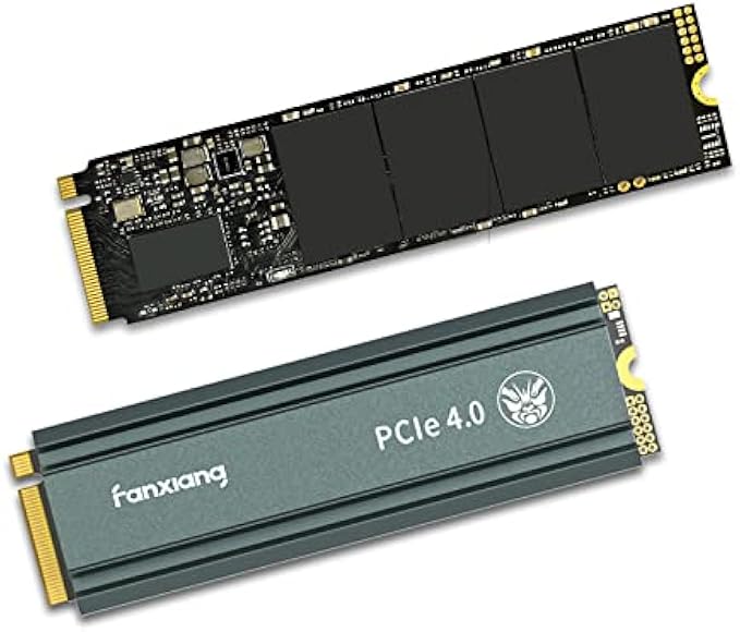 fanxiang S660 1TB PCIe 4.0 NVMe SSD M.2 2280 Internal Solid State Drive - with Heatsink, Up to 5000MB/s, Perfectly Compatible with PS5, Dynamic SLC Cache
