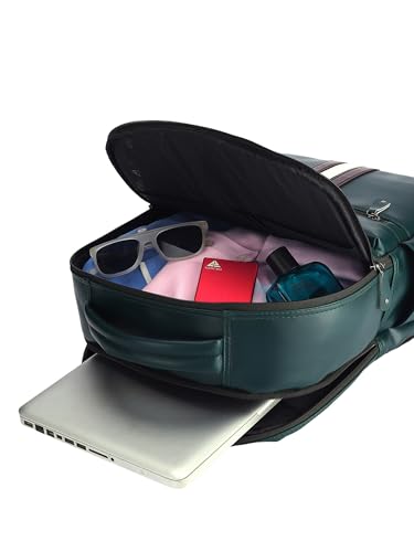 Image of FUR JADEN 15.6 Inch Laptop Backpack I Premium & Durable Vegan Leather I Anti-Theft Pocket I Breathable Air-Mesh I 30L Storage Volume I Men Women I Work Professional & Casual Use