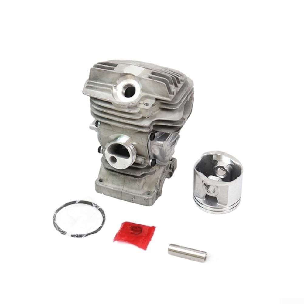 Cylinder piły łańcuchowej do zestawu, 47 mm duży otwór z uszczelką i uszczelkami, kompatybilny z MS291 MS271 1141 020 1206 do naprawy (zespół cylindra)