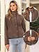 Allegra K Fleece Jacket for Women Fall Jackets 2025 Casual Long Sleeve Button Down Winter Coats with Pockets Medium Coffee