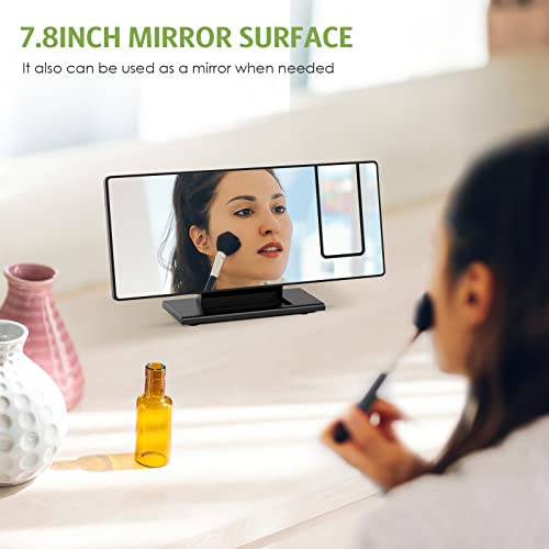 Keekit Projection Alarm Clock, Mirrored Electronic Led Alarm Clock With 7.8In Large Display, Digital Desktop Clock With Usb Port, Snooze Function, 3 Adjustable Brightness #TOP6