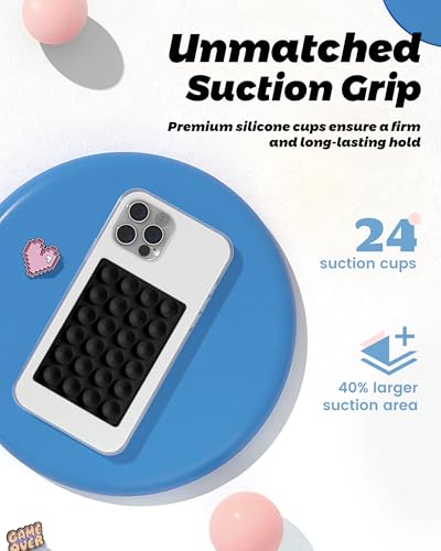 image for amBand Magnetic Sticky Phone Suction Grip for MagSafe, Removable for W