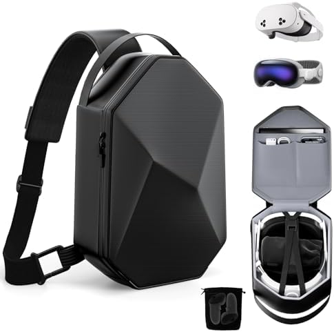 Hard Carrying Case for Oculus Meta Quest 3S/Quest 3/Quest 2/Vision Pro, Elite Strap Version/KIWI/BOBOVR Head Strap, VR Headset and Touch Controller Accessories, Full Protection for Travel/Home Storage