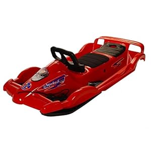 AlpenGaudi Unisex Doublerace Rot Doppelsitzer Schlitten 12 AlpenGaudi Unisex Doublerace Rot Doppelsitzer Schlitten 11
