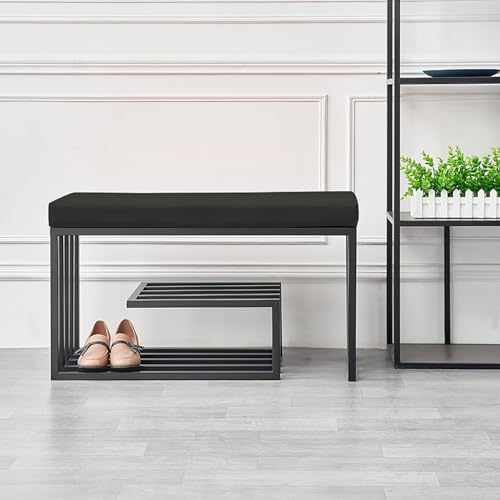 Banc à chaussures 2 niveaux pour optimiser les petits espaces - 5
